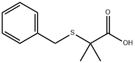 Propanoic acid, 2-Methyl-2-[(phenylMethyl)thio]- Structure