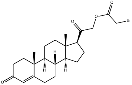 21-bromoacetoxyprogesterone Structure