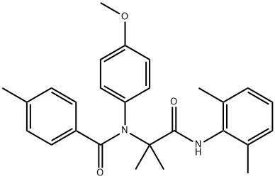 Benzamide, N-[2-[(2,6-dimethylphenyl)amino]-1,1-dimethyl-2-oxoethyl]-N-(4-methoxyphenyl)-4-methyl- (9CI) Structure