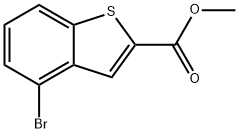 4-BROMO-BENZO[B]THIOPHENE-2-CARBOXYLIC ACID METHYL ESTER Structure