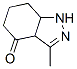 4H-Indazol-4-one,  1,3a,5,6,7,7a-hexahydro-3-methyl- Structure