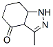 4H-Indazol-4-one,  1,3a,5,6,7,7a-hexahydro-3-methyl- 구조식 이미지