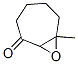 8-Oxabicyclo[5.1.0]octan-2-one,  7-methyl- Structure