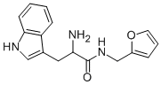 2-AMINO-N-FURAN-2-YLMETHYL-3-(1H-INDOL-3-YL)-PROPIONAMIDE 구조식 이미지