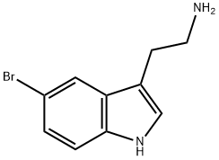 5-브로모-1H-인돌-3-에틸아민 구조식 이미지