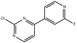 2-CHLORO-4-(2-FLUOROPYRIDIN-4-YL)PYRIMIDINE Structure