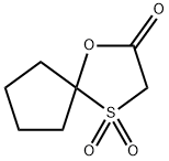 1-Oxa-4-thiaspiro[4.4]nonan-2-one,4,4-dioxide(9CI) 구조식 이미지