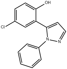 1-PHENYL-1H-5-(5'-CHLORO-2'-HYDROXYPHENYL)PYRAZOLE Structure