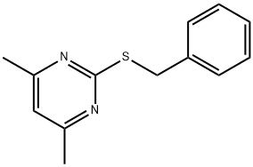 2-(벤질티오)-4,6-디메틸피리미딘 구조식 이미지