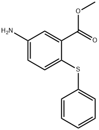 5-AMINO-2-PHENYLSULFANYL-BENZOIC ACID METHYL ESTER Structure