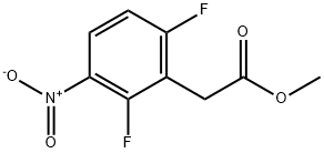 METHYL 2-(2,6-DIFLUORO-3-NITROPHENYL)ACETATE Structure