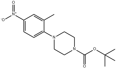 tert-Butyl 4-(2-methyl-4-nitrophenyl)piperazine-1-carboxylate Structure