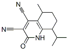 3,4-Quinolinedicarbonitrile,  1,2,5,6,7,8-hexahydro-5-methyl-8-(1-methylethyl)-2-oxo- Structure