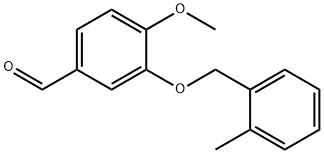 4-METHOXY-3-[(2-METHYLBENZYL)OXY]BENZALDEHYDE Structure