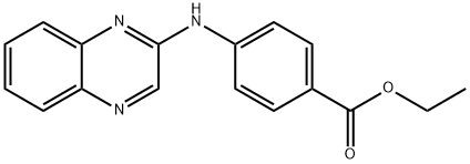 4-(2-QUINOXALINYLAMINO)BENZOIC ACID ETHYL ESTER Structure