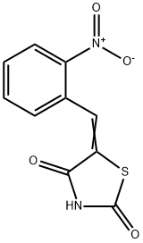 5-[(2-니트로페닐)메틸리덴]티아졸리딘-2,4-디온 구조식 이미지