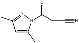 1-시아노아세틸-3,5-디메틸피라졸 구조식 이미지