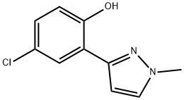 4-chloro-2-(1-methyl-1H-pyrazol-3-yl)phenol Structure