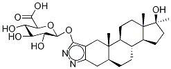 3-Hydroxystanozolol glucuronide (Qualitative) Structure