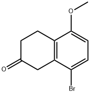 5-Methoxyl-8-bromo-2-tetralone 구조식 이미지