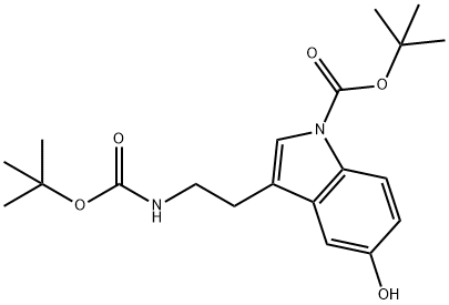 N,N-Di-(tert-Butyloxycarbonyl) Serotonin 구조식 이미지