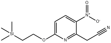 3-Nitro-6-[2-(triMethylsilyl)ethoxy]pyridine-2-acetonitrile Structure