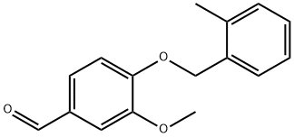 3-METHOXY-4-[(2-METHYLBENZYL)OXY]BENZALDEHYDE Structure