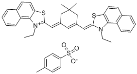 1-ETHYL-2-[(3-([1-ETHYLNAPHTHO[1,2-D][1,3]THIAZOL-2(1H)-YLIDENE]METHYL)-5,5-DIMETHYL-2-CYCLOHEXEN-1-YLIDENE)METHYL]NAPHTHO[1,2-D][1,3]THIAZOL-1-IUM 4-METHYLBENZENESULFONATE Structure