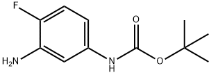 (3-AMINO-4-FLUORO-PHENYL)-CARBAMIC ACID TERT-BUTYL ESTER Structure