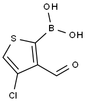 4-CHLORO-3-FORMYL-2-THIOPHENEBORONIC ACID Structure