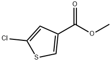 3-Thiophenecarboxylic acid, 5-chloro-, methyl ester 구조식 이미지