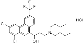 Halofantrine hydrochloride Structure