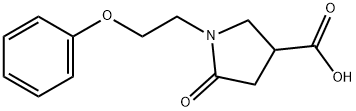 5-oxo-1-(2-phenoxyethyl)pyrrolidine-3-carboxylic acid Structure
