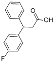 3-(p-fluorophenyl)-3-phenylpropionic acid Structure