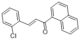 3-(2-Chlorophenyl)-1-(1-naphthyl)prop-2-en-1-one 구조식 이미지