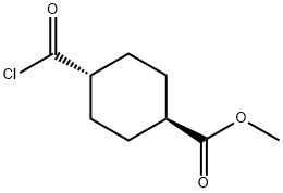 TRANS-1,4-CYCLOHEXANEDICARBOXYLIC ACID MONOMETHYL ESTER CHLORIDE Structure