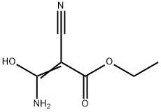 2-프로펜산,3-아미노-2-시아노-3-하이드록시-,에틸에스테르 구조식 이미지