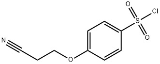 Benzenesulfonyl chloride, 4-(2-cyanoethoxy)- (9CI) Structure