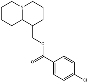 Lupinine p-chlorobenzoicacid ester hydrochloride Structure
