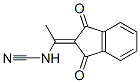 Cyanamide, [1-(1,3-dihydro-1,3-dioxo-2H-inden-2-ylidene)ethyl]- (9CI) Structure