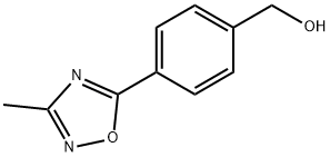 [4-(3-METHYL-1,2,4-OXADIAZOL-5-YL)PHENYL]메탄올 구조식 이미지