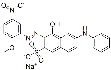 3626-41-3 sodium 4-hydroxy-3-[(2-methoxy-5-nitrophenyl)azo]-6-(phenylamino)naphthalene-2-sulphonate