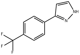 3-[4-(Trifluoromethyl)phenyl]-1H-pyrazole 구조식 이미지