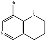 8-브로모-1,2,3,4-테트라하이드로-[1,6]나프티리딘 구조식 이미지