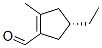 1-Cyclopentene-1-carboxaldehyde, 4-ethyl-2-methyl-, (4S)- (9CI) Structure