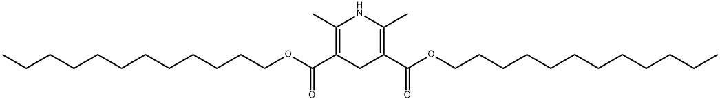 didodecyl 1,4-dihydro-2,6-dimethylpyridine-3,5-dicarboxylate Structure