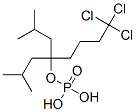 Phosphoric acid bis(2-methylpropyl)5,5,5-trichloropentyl ester Structure