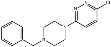 3-(4-BENZYLPIPERAZIN-1-YL)-6-CHLOROPYRIDAZINE Structure