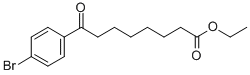 에틸8-(4-브로모페닐)-8-옥옥타노에이트 구조식 이미지