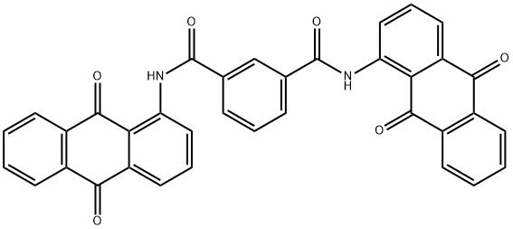 N,N'-bis(9,10-dihydro-9,10-dioxo-1-anthryl)isophthaldiamide 구조식 이미지